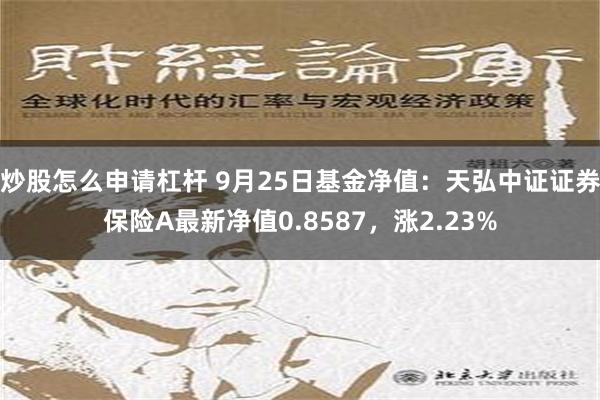 炒股怎么申请杠杆 9月25日基金净值：天弘中证证券保险A最新净值0.8587，涨2.23%