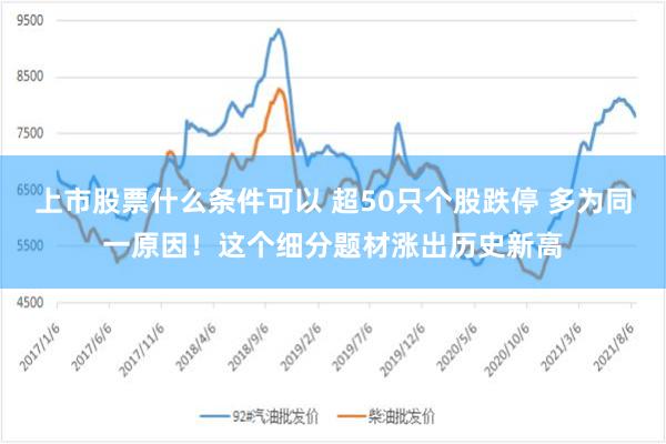 上市股票什么条件可以 超50只个股跌停 多为同一原因！这个细分题材涨出历史新高