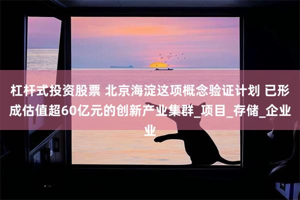 杠杆式投资股票 北京海淀这项概念验证计划 已形成估值超60亿元的创新产业集群_项目_存储_企业