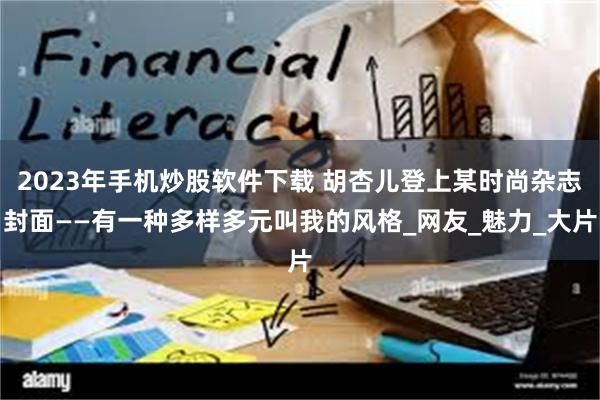 2023年手机炒股软件下载 胡杏儿登上某时尚杂志封面——有一种多样多元叫我的风格_网友_魅力_大片