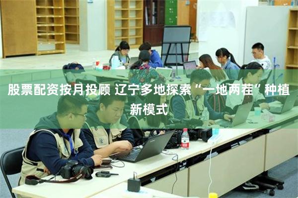 股票配资按月投顾 辽宁多地探索“一地两茬”种植新模式