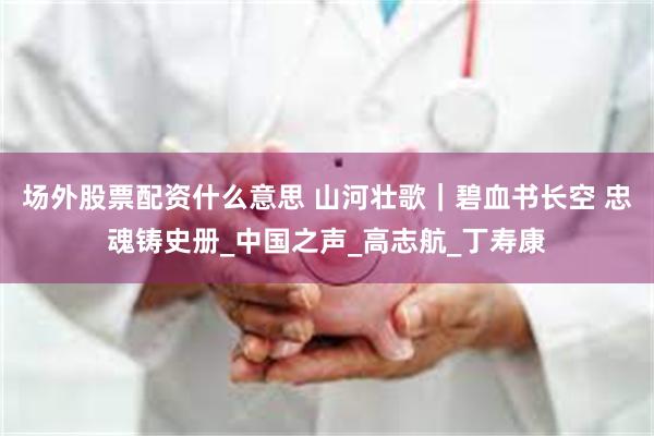 场外股票配资什么意思 山河壮歌｜碧血书长空 忠魂铸史册_中国之声_高志航_丁寿康